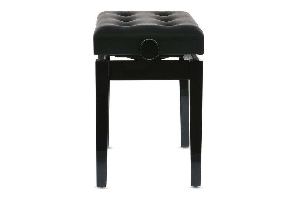 GEWA Panca per piano Deluxe Leather Nero lucido