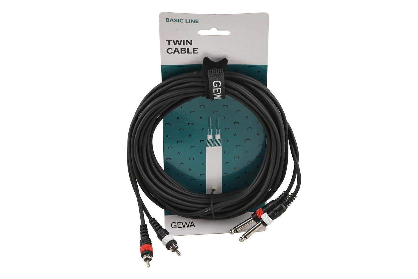 Gewa Cavo Twin 2x Jack mono 6,3 mm - 2x RCA 190220