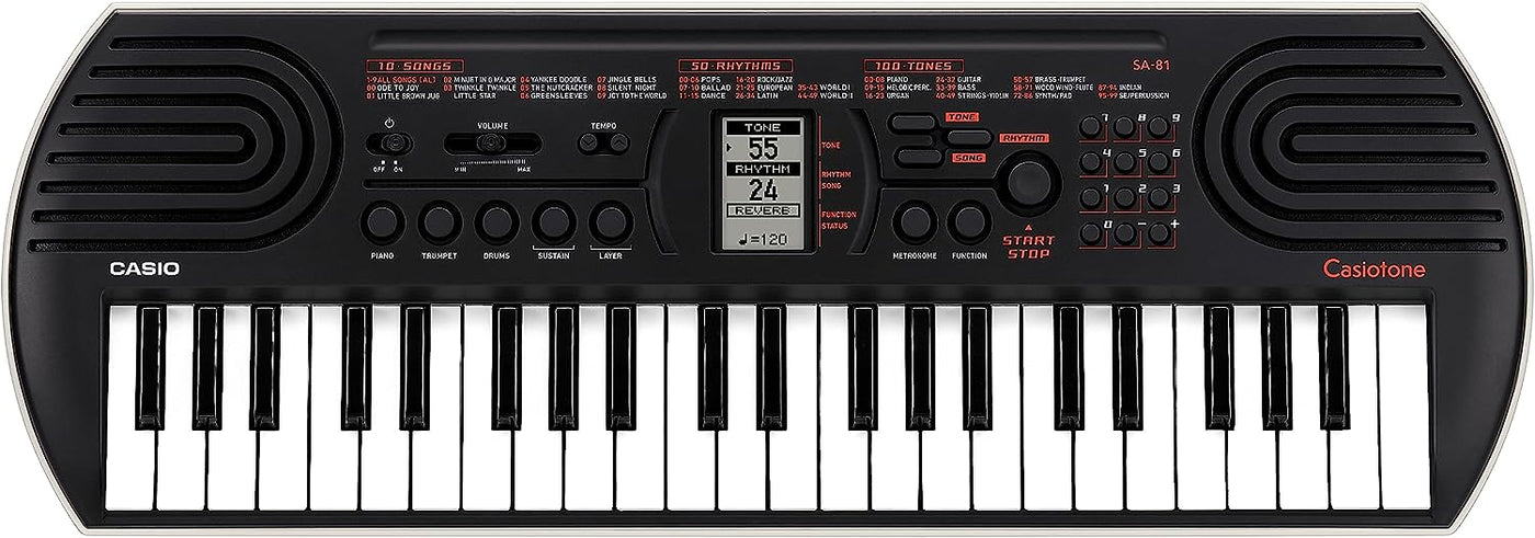 Casio SA-81 mini tastiera + Alimentatore e Cuffie