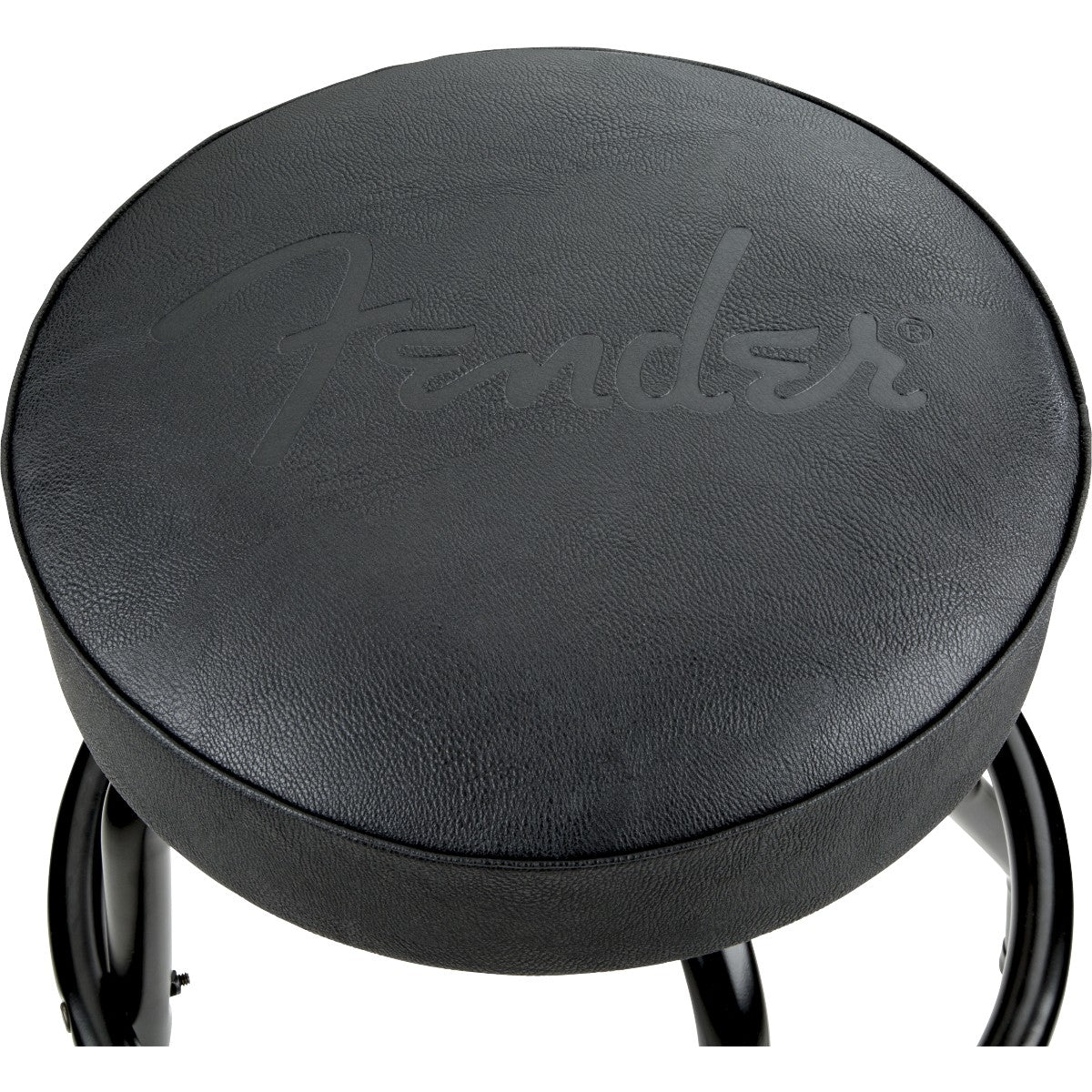 FENDER 9192022002 Sgabello da bar con logo nero in rilievo Fender™, nero/nero, 30"