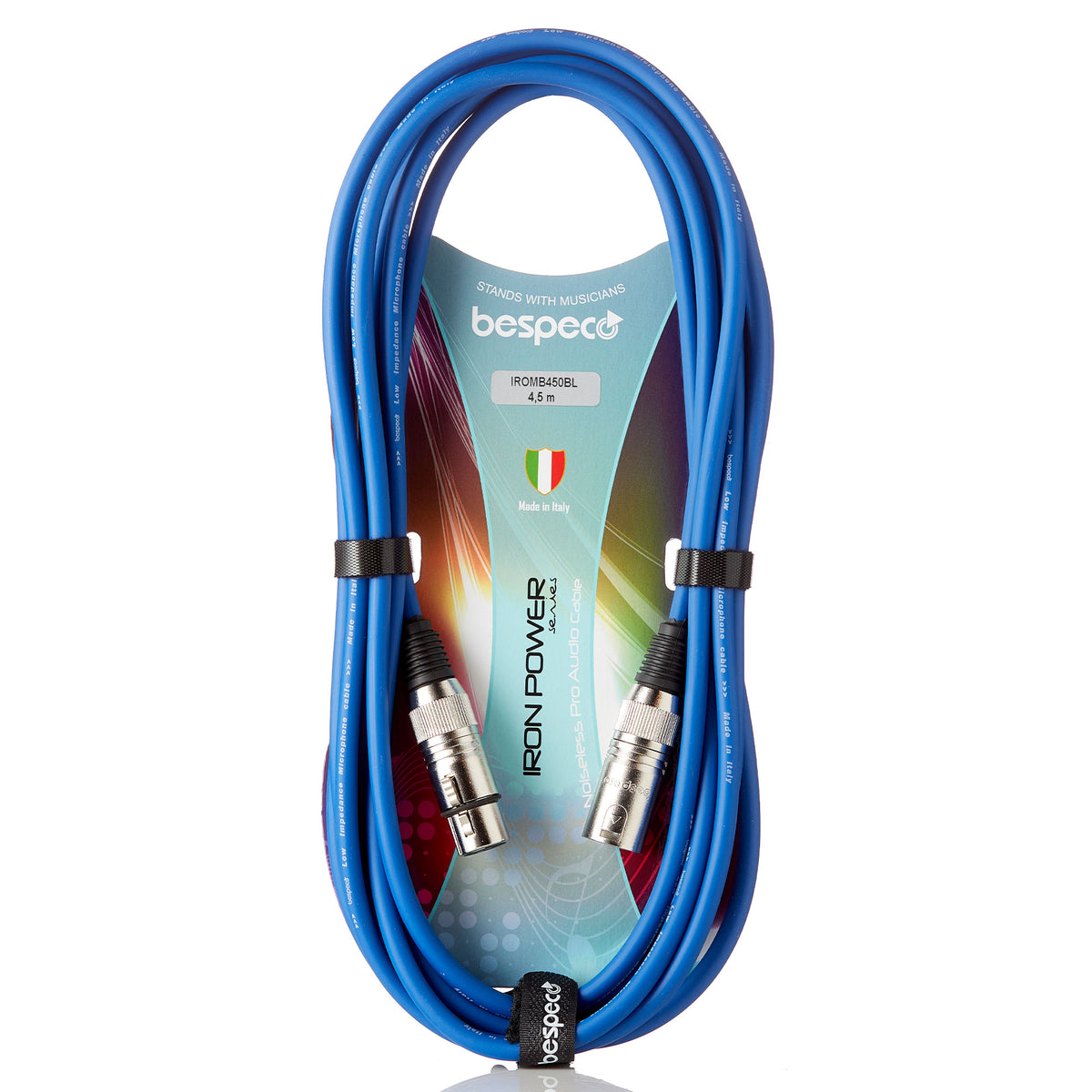 BESPECO - IRON POWER Cavo per microfoni - cannon maschio - cannon femmina IROMB600BL - 6 metri