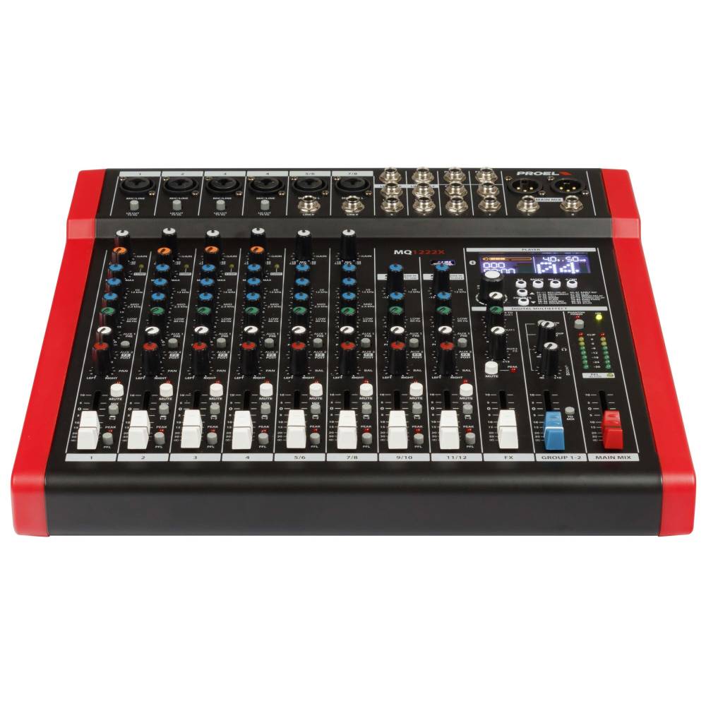 Proel MQ1222X - Mixer 12 canali con Bluetooth, Effetti, MP3 Player