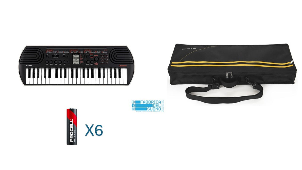 Casio SA-81 mini tastiera + Borsa professionale Stefy Line e Batterie