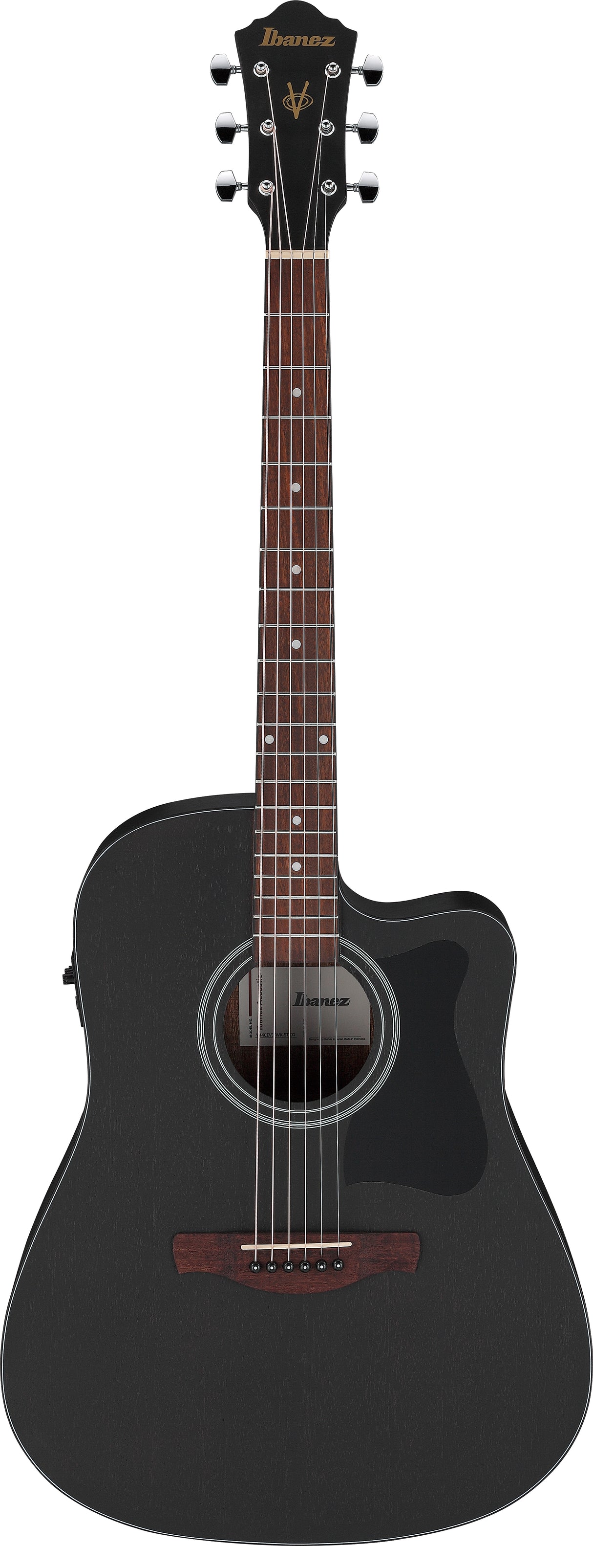 IBANEZ Chitarra Acustica V44CE-WK Weathered Black Open Pore