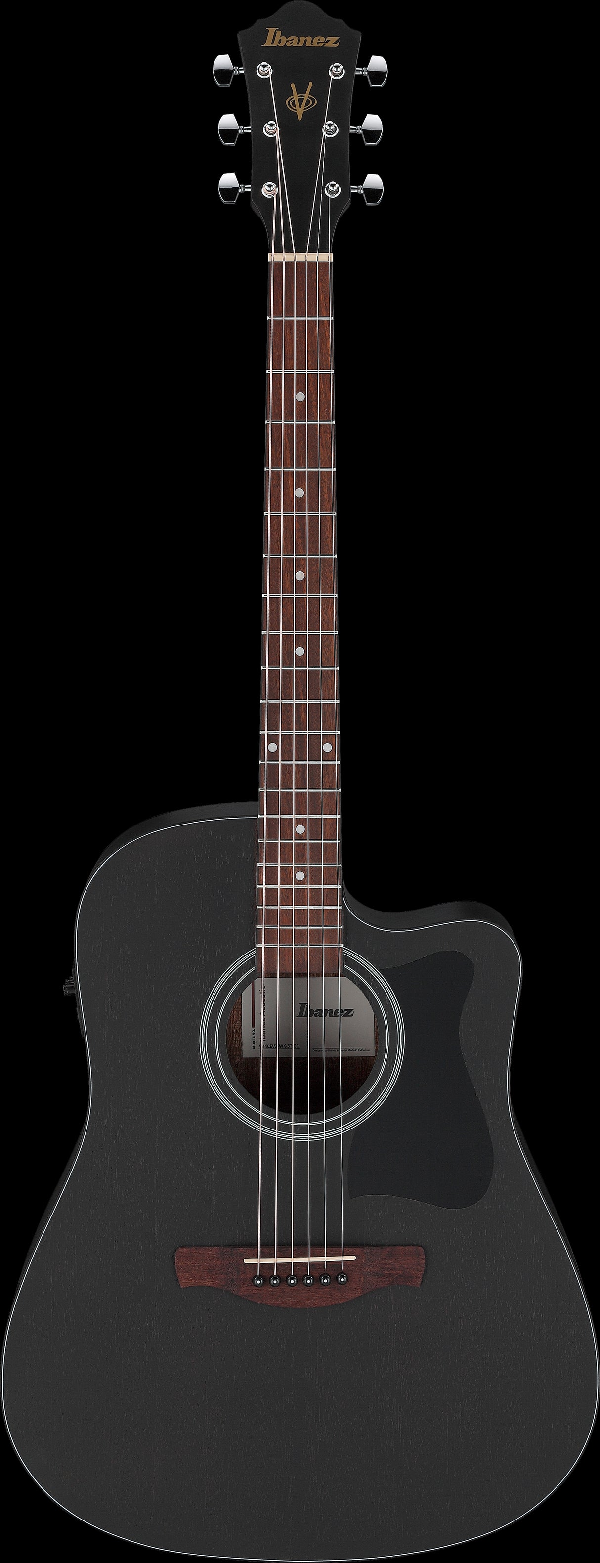 IBANEZ Chitarra Acustica V44CE-WK Weathered Black Open Pore