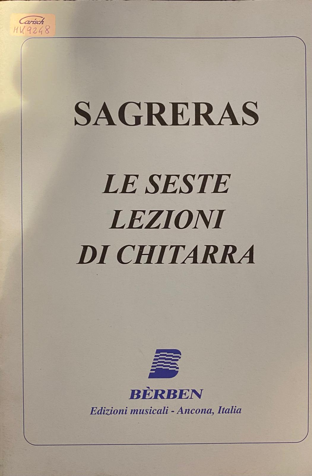 Sagreras - Le Seste Lezioni di Chitarra MK9248 ed. BERBEN