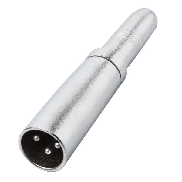 AD85 Adattatore da cannon maschio a presa jack mono diametro 6,3 mm, non bilanciato.