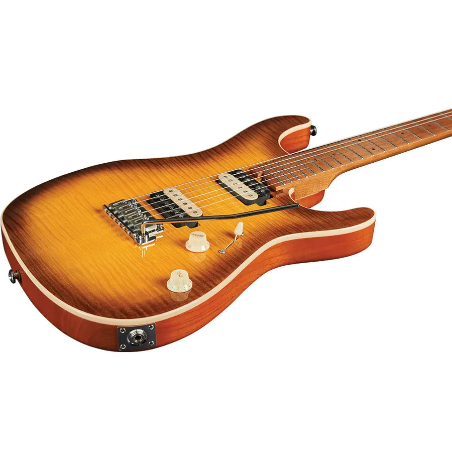 Chitarra elettrica Eko Fire 401 Aurora Flamed Amber Burst