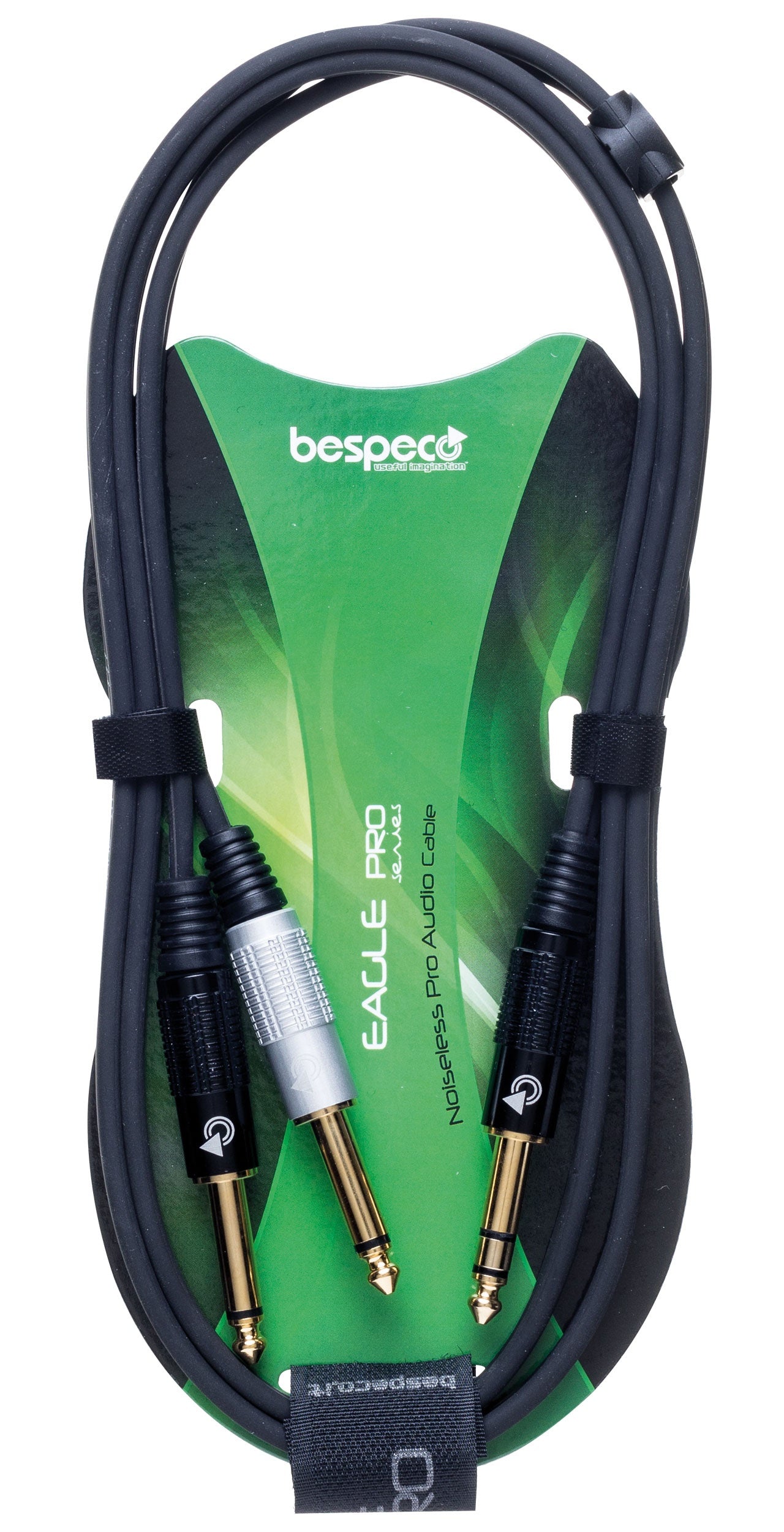 Bespeco EAYS2J300 Cavo interlink – jack stereo Ø 6,3 mm – 2 x jack Ø 6,3 mm