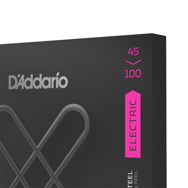 D'ADDARIO Corde rivestite XT Nickel per basso a scala lunga, scalatura Regular Light 45-100
