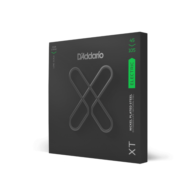 D'ADDARIO XTB45105 XT Bass Nickel Plated Steel, Light Top/Medium Bottom, Long Scale, 45-105