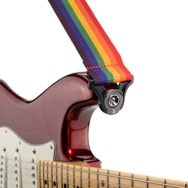 D'addario Tracolla Polypro per chitarra con sistema Auto Lock, Rainbow PWSAL411