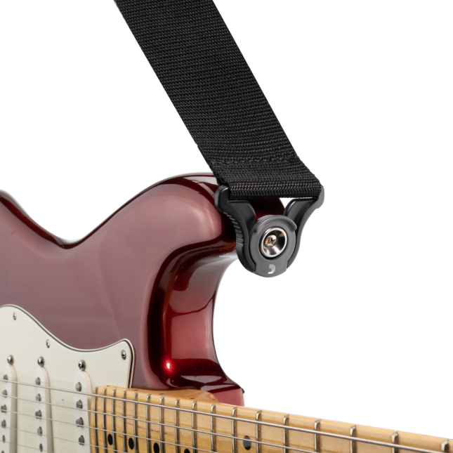 D'addario Tracolla Polypro per chitarra con sistema Auto Lock, Nera PWSAL400