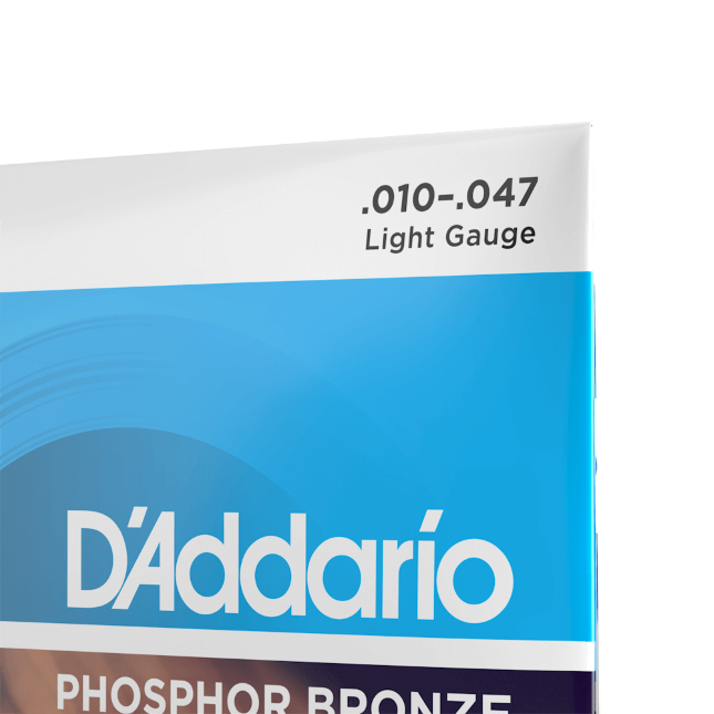EJ38 Corde D’Addario EJ38 in bronzo per chitarra acustica, 12 corde, Light, 10-47