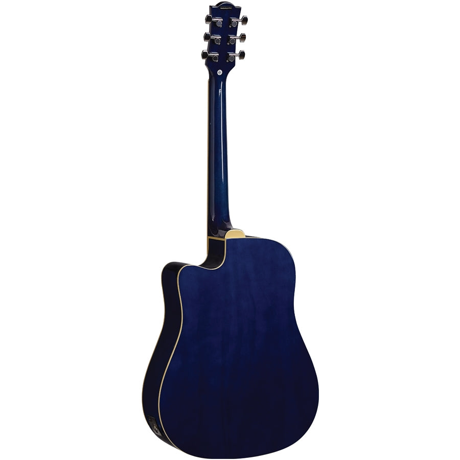 Eko Guitars Ranger CW Eq Blue Sunburst CHITARRA ACUSTICA ELETTRIFICATA