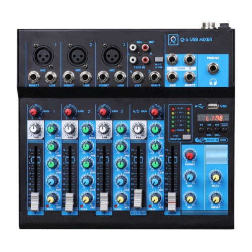 MIXER OQAN Q5 MK2 USB 5 canali