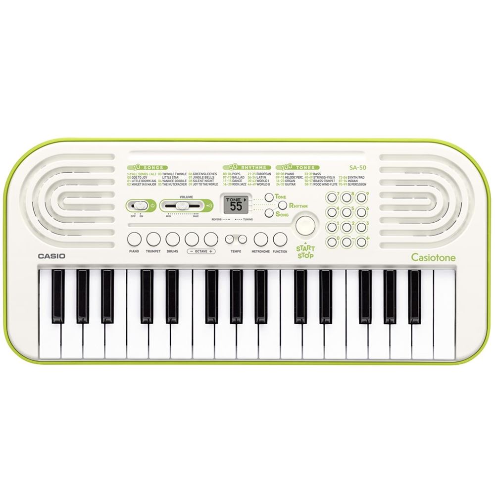 Tastiera CASIO SA-50 White/Lime Green