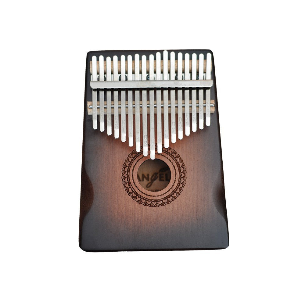 ANGEL ARK-B-HEART Kalimba in mogano con corpo smussato 17 note - design Heart