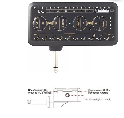 AudioDesign JJ-1 Jolly Joker Multieffetto per chitarra con emulazione di cabinet