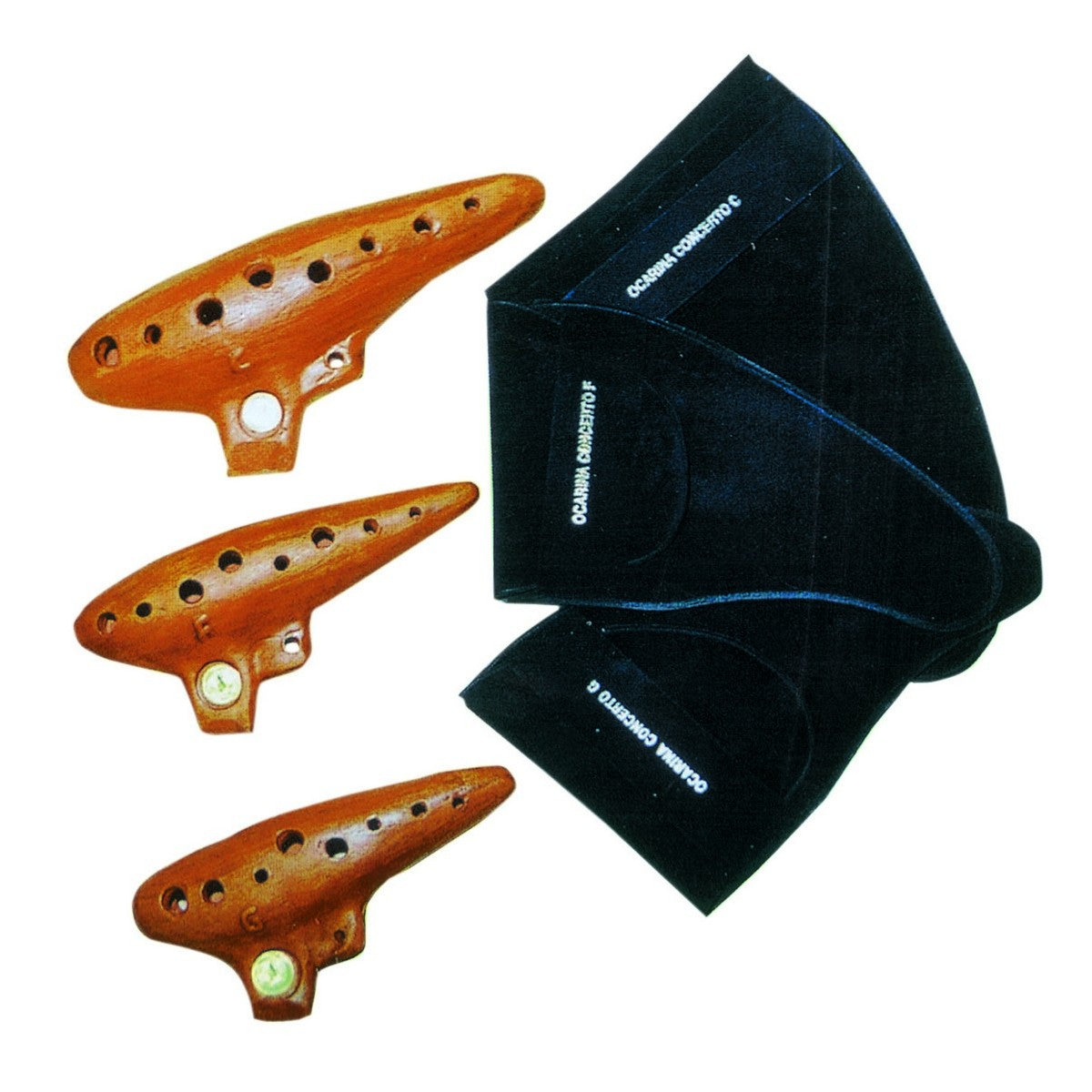 KARL SCHWARZ 0/040 Ocarina in Terracotta e Legno (Sol)