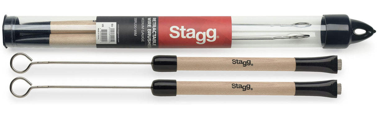 Stagg SBRU20-WM - spazzole in metallo