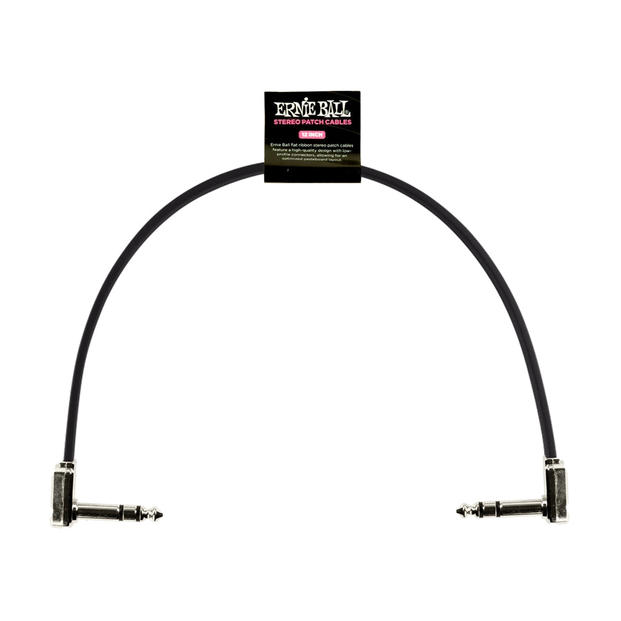 ERNIE BALL - 6409 SINGLE FLAT RIBBON STEREO PATCH CABLE 30,48CM