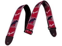 FENDER 0990682000 Tracolla Fender® 2" Monogrammed Red/White/Blue