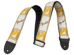 FENDER 0990683000 TRACOLLA FENDER® 2" MONOGRAMMED WHITE/BROWN/YELLOW