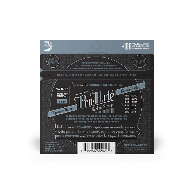 D'Addario EJ45FF Set Corde per chitarra classica Carbonio Normal Tension