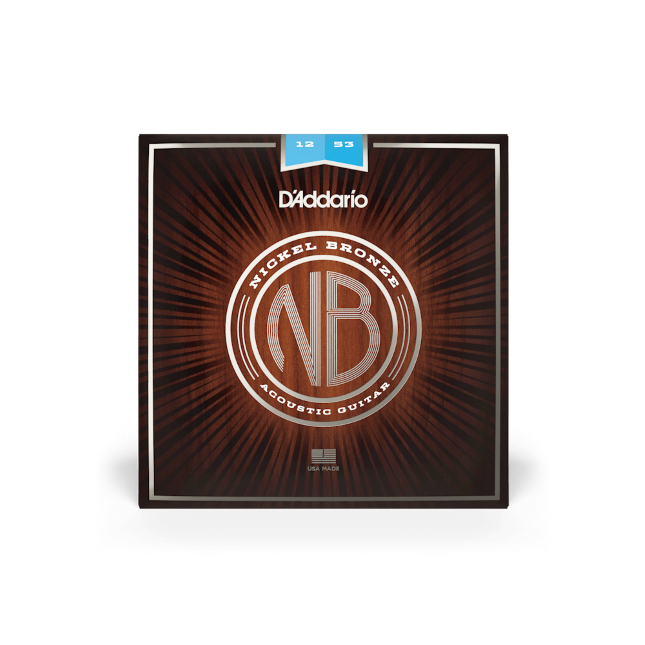 D'addario MUTA PER CHITARRA ACUSTICA NB1253 Nichel Bronze 12-53