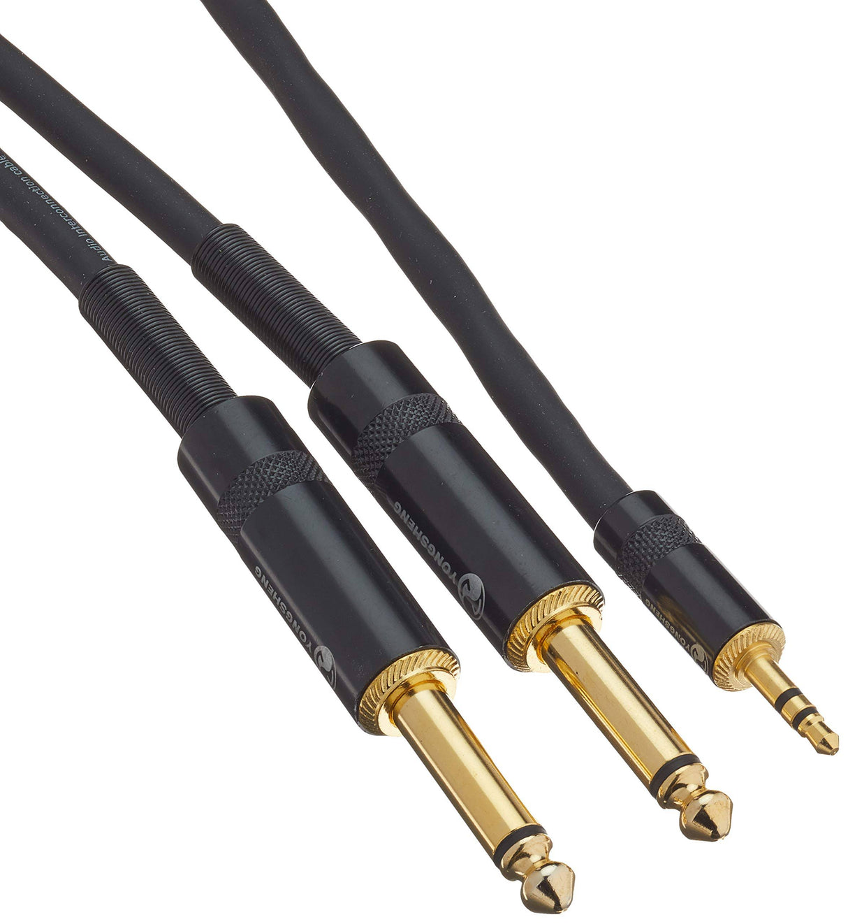 CAVO AUDIO STEREO JACK TRS 3,5MM - 2 JACK MONO 6,3MM 1,5MT CHLP170LU15 - 1,5 metri