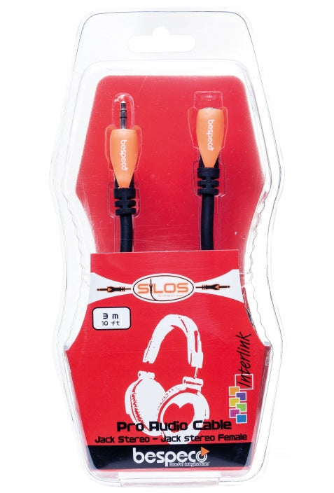BESPECO SILOS Cavo prolunghe - jack stereo Ø 3,5 mm - presa jack stereo Ø 3,5 mm SLFJJM300 - 3 metri