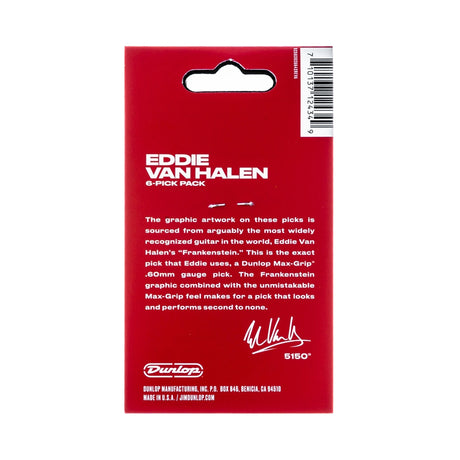 DUNLOP - EVHP02 EVH FRANKENSTEIN MAX GRIP 0.60 MM PACK/6