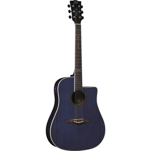 Eko Guitars - NXT D100ce See Through Blue