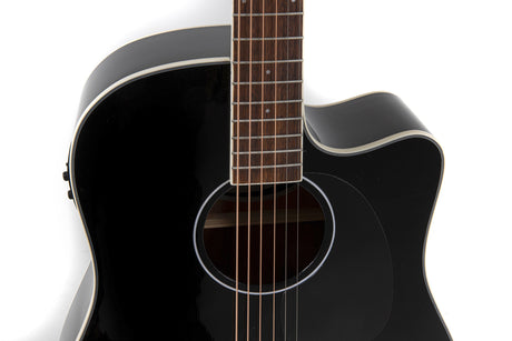 Applause Chitarre elettroacustiche Wood Classics AED96-5HG Black Gloss Electro