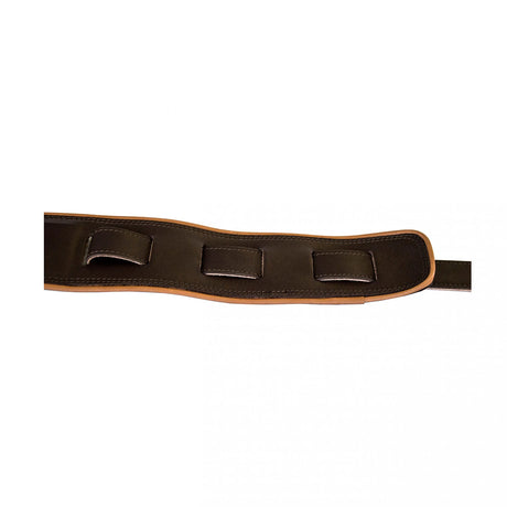 Tracolla per chitarra e basso - Etabeta CADILLAC EASY Guitar Strap | Testa di Moro con bordo Camel