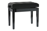 GEWA Panca per piano Deluxe Leather Nero lucido