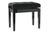 GEWA Panca per piano Deluxe Leather Nero lucido