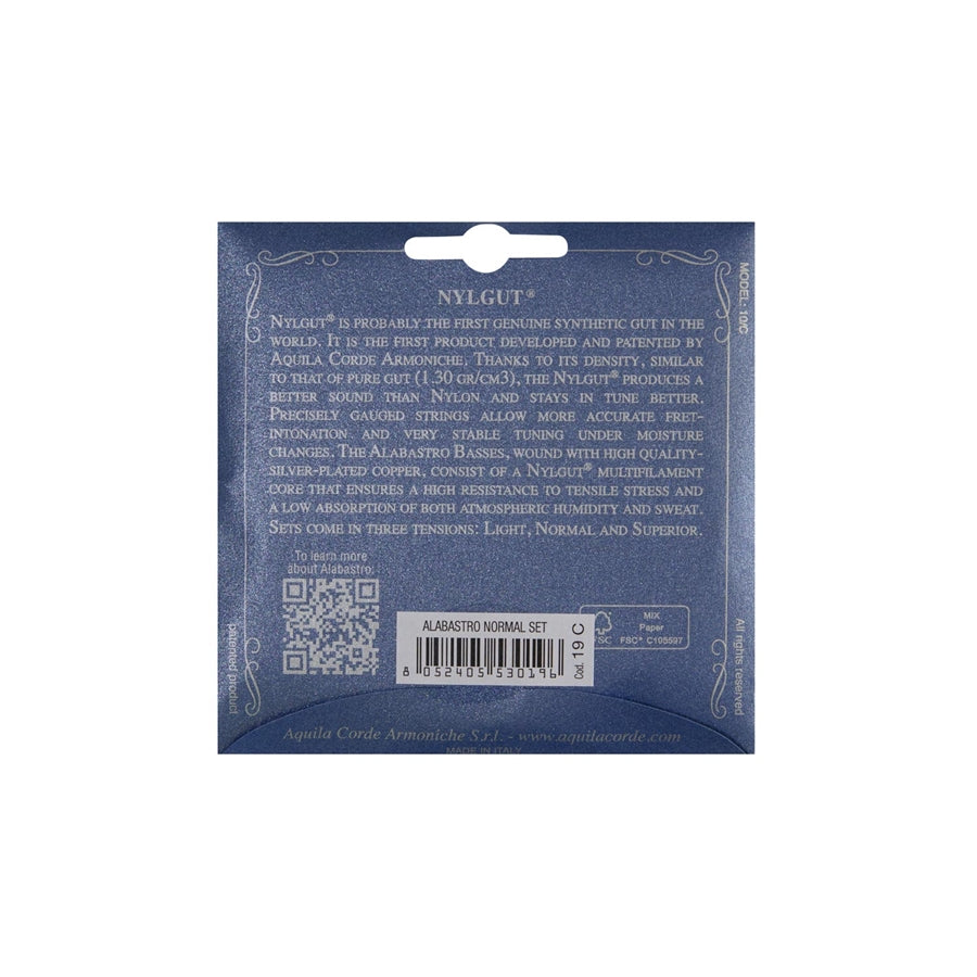 Muta per Chitarra Classica Aquila - 19C Alabastro Guit Set normal tens