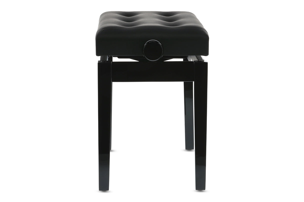 GEWA Panca per piano Deluxe Leather Nero lucido