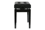 GEWA Panca per piano Deluxe Leather Nero lucido