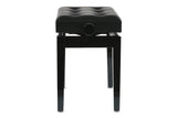 GEWA Panca per piano Deluxe Leather Nero lucido