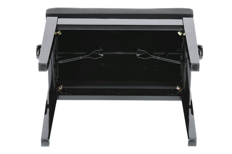 GEWA Panca per piano Deluxe Leather Nero lucido