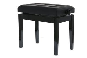 GEWA Panca per piano Deluxe Leather Nero lucido