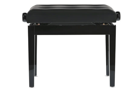 GEWA Panca per piano Deluxe Leather Nero lucido