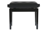 GEWA Panca per piano Deluxe Leather Nero lucido