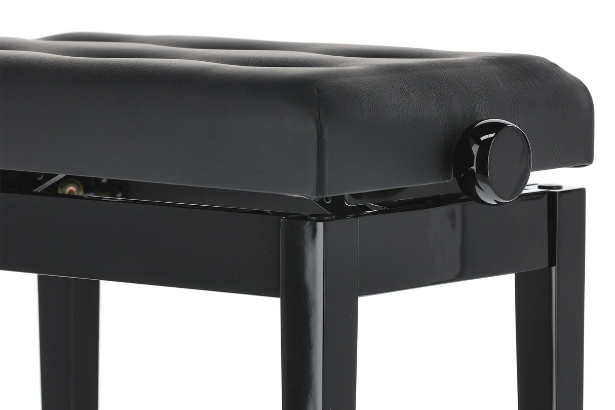 GEWA Panca per piano Deluxe Leather Nero lucido