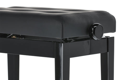 GEWA Panca per piano Deluxe Leather Nero lucido