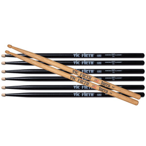 VIC FIRTH - 3 PAIR 5AB + 1 PAIR 5AT TERRA FREE