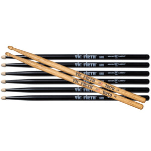 VIC FIRTH - 3 PAIR 5BB + 1 PAIR 5BT TERRA FREE